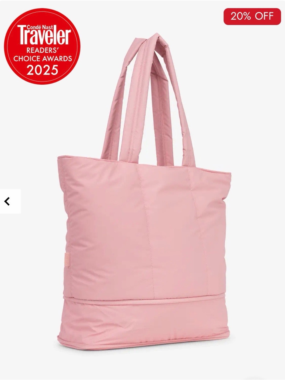 CALPAK Luka Expandable Laptop Tote in Blossom BRAND NEW - Picture 4 of 4